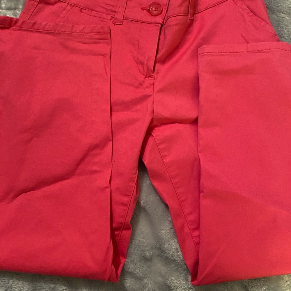 Crown & Ivy Pink Striped Pants